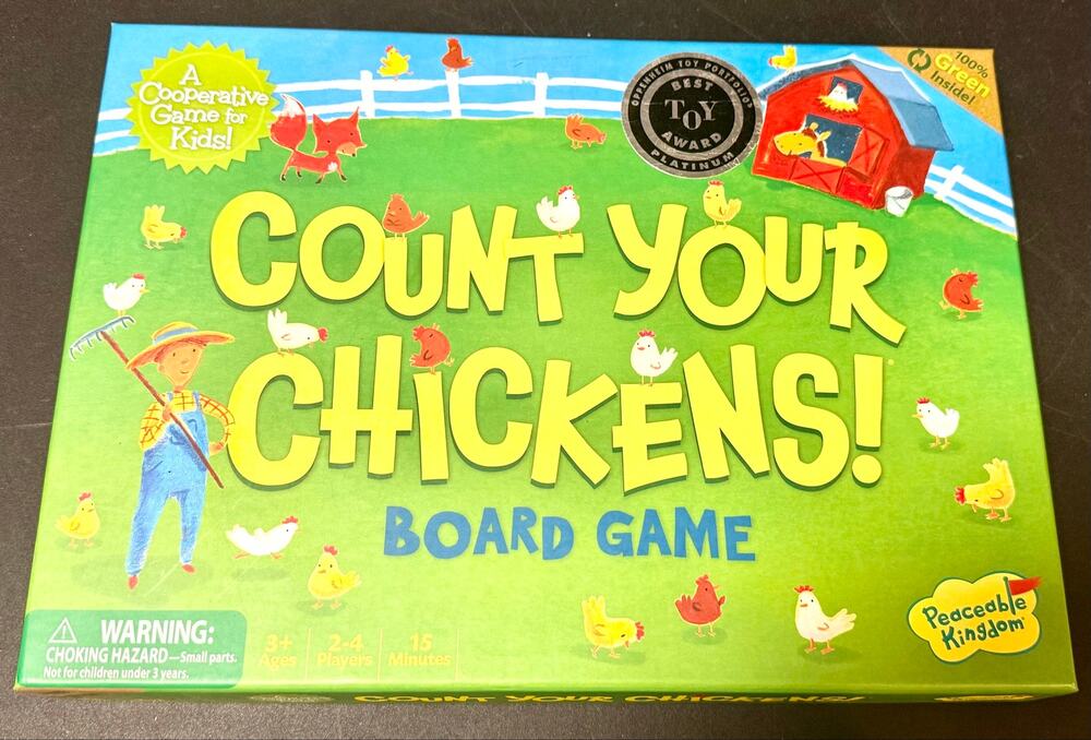 Count Your Chickens! cooperative board game by Peaceable Kingdom